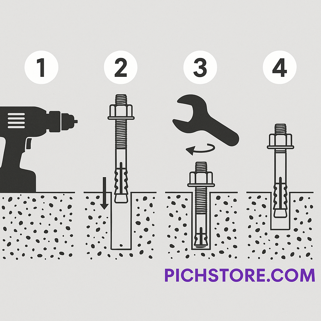 مراحل نصب رول پلاک فلزی - Pichstore.com