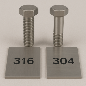 عکس پیچ و مهره استیل و تفاوت پیچ 304-316